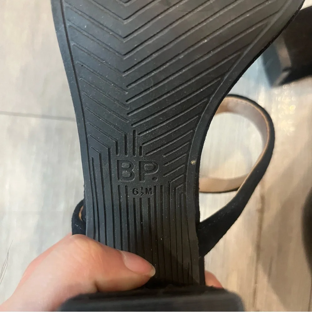 BP Black Strappy Heels - Picture 6 of 6